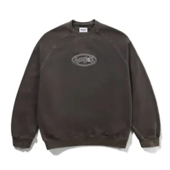 Abseil Crewneck, Washed Black