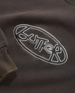 Abseil Crewneck, Washed Black