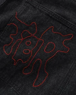 Blotch Denim Jeans, Streaky Black