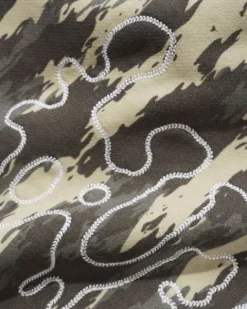 Blotch Fleece Pants, Washed Camo