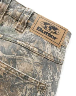 Carpenter Denim Shorts, Forest Camo
