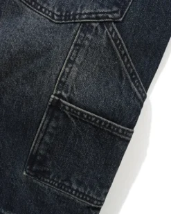 Carpenter Denim Shorts, Slub Dark Indigo