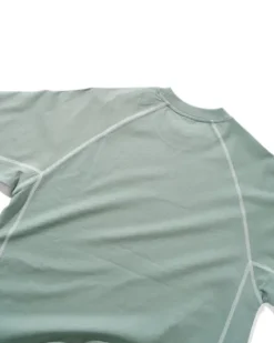 Cliff Contrast Tee, Dull Mint
