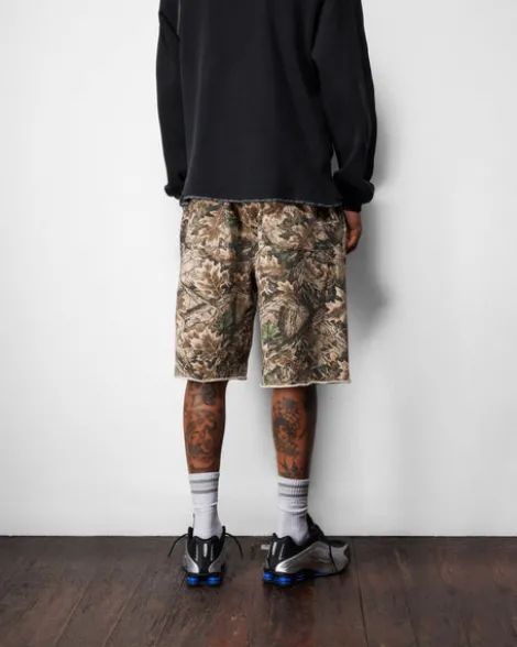 Fleece Shorts, Forest Camo