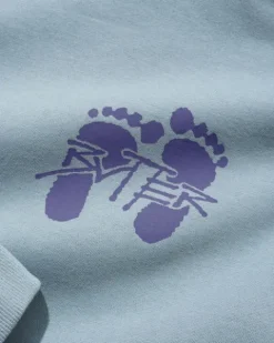 Footprints Pullover Hood, Ice
