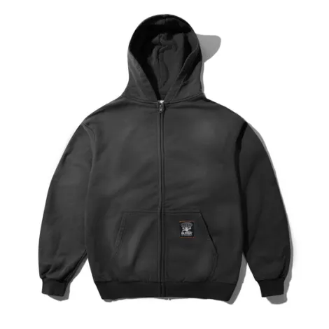 Garage Zip-Thru Hood, Faded Charcoal