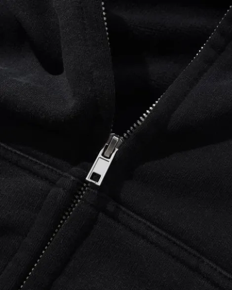 Garage Zip-Thru Hood, Faded Charcoal