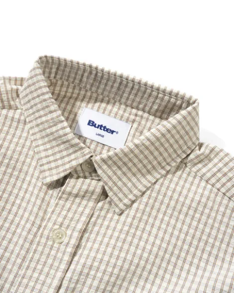 Grid S/S Shirt, Beige