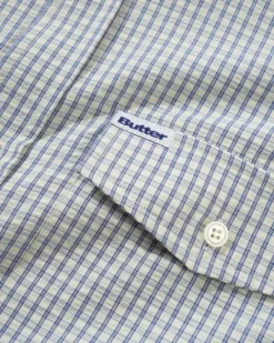 Grid S/S Shirt, Blue
