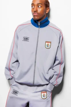 Internationale Track Jacket, Grey