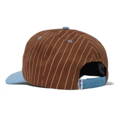 League Baseball Cap, Brown / Sky Blue