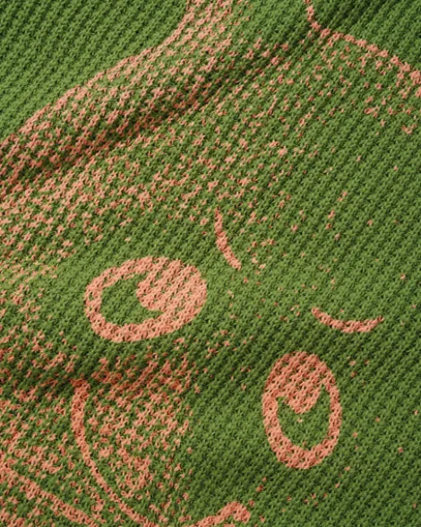 Newcomer Reversible Knit Sweater, Grass