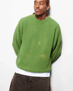 Newcomer Reversible Knit Sweater, Black