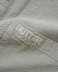 Overdye Seersucker S/S Shirt, Grey