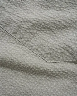 Overdye Seersucker S/S Shirt, Grey