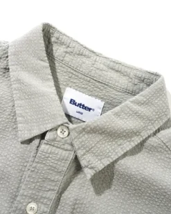 Overdye Seersucker S/S Shirt, Grey