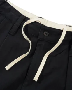 Pleated Shorts, Washed Black