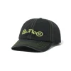 Registered 6 Panel Cap, Washed Black
