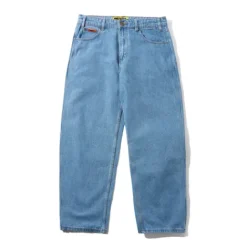 Relaxed Denim Jeans, Washed Indigo
