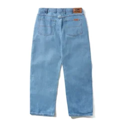 Relaxed Denim Jeans, Washed Indigo