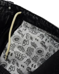 Santosuosso Denim Jeans, Stonewash Black