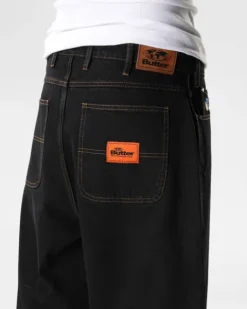 Santosuosso Denim Jeans, Washed Black