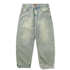 Scorpion Stitch Denim Jeans, Tinted Light Blue