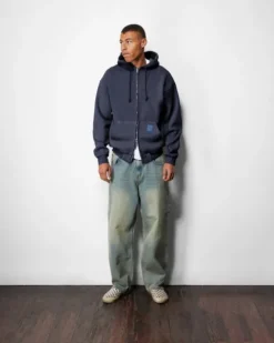 Scorpion Stitch Denim Jeans, Tinted Light Blue