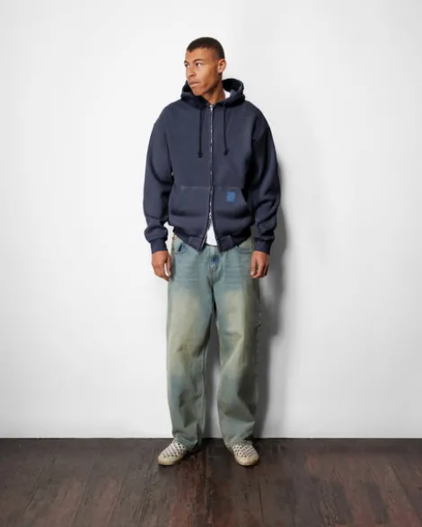 Scorpion Stitch Denim Jeans, Tinted Light Blue