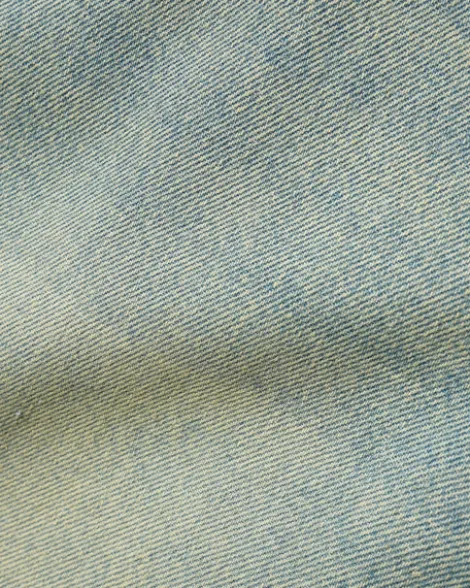 Scorpion Stitch Denim Shorts, Tinted Light Blue