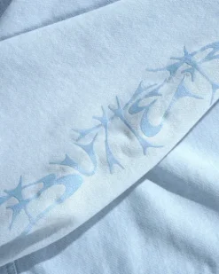 Scrawling Zip-Thru Hood, Washed Ocean
