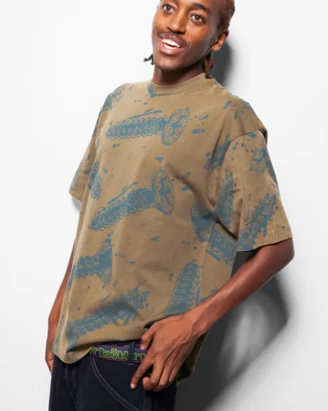 Screw Tee, Washed Black