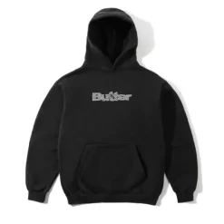 Smashed Logo Pullover Hood, Black