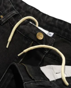 Spike Denim Jeans, Faded Black