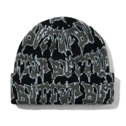 Throw Beanie, Black / Grey