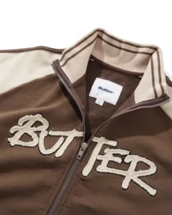 Tunnel Fleece Track Jacket, Chocolate / Beige