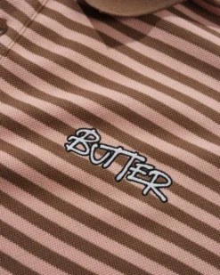 Tunnel S/S Polo Shirt, Brown / Salmon