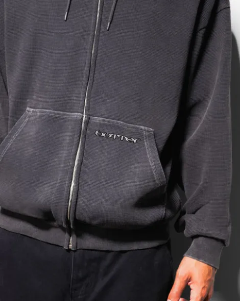Waffle Zip-Thru Hood, Urchin Overdye