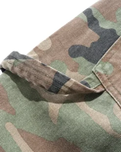 Weathergear Denim Shorts, Woodland Camo