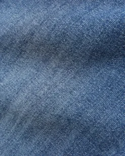 Wide Cut Denim Jeans, Vertical Stripe