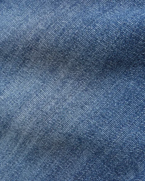 Wide Cut Denim Jeans, Vertical Stripe